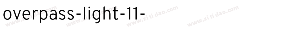 overpass-light-11字体转换