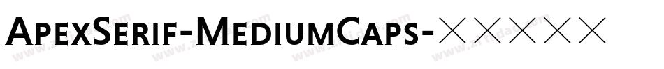 ApexSerif-MediumCaps字体转换