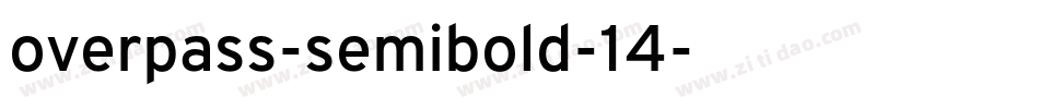 overpass-semibold-14字体转换