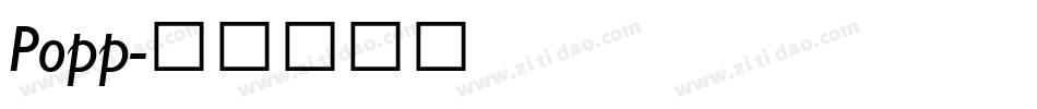 Popp字体转换
