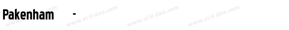 Pakenham字体字体转换