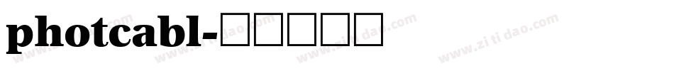 photcabl字体转换