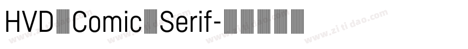 HVD_Comic_Serif字体转换
