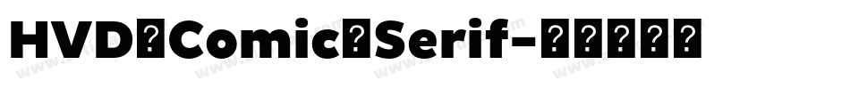 HVD_Comic_Serif字体转换