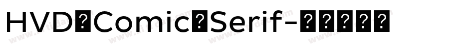 HVD_Comic_Serif字体转换