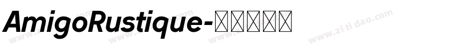 AmigoRustique字体转换
