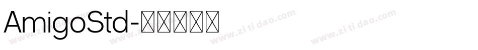 AmigoStd字体转换