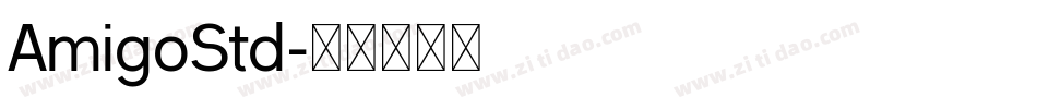 AmigoStd字体转换