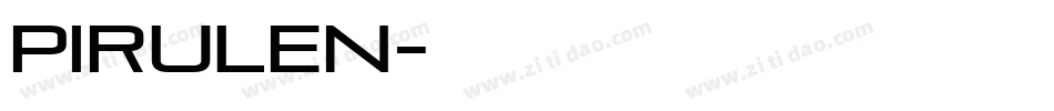 pirulen字体转换