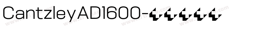 CantzleyAD1600字体转换