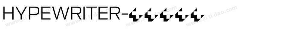 HYPEWRITER字体转换