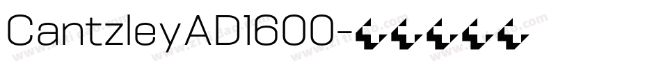 CantzleyAD1600字体转换