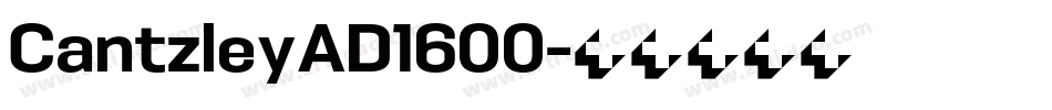 CantzleyAD1600字体转换