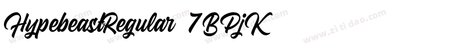 HypebeastRegular-7BPjK字体转换