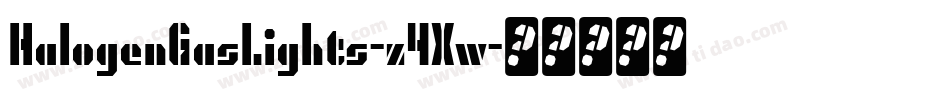 HalogenGasLights-z4Xw字体转换