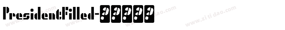 PresidentFilled字体转换