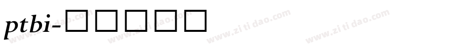 ptbi字体转换