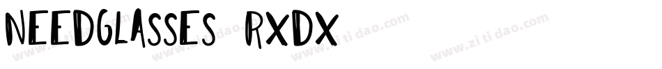 NeedGlasses-rxdx字体转换