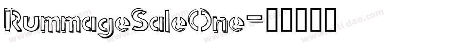 RummageSaleOne字体转换