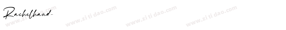 Rachelhand字体转换
