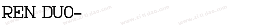 ren_duo字体转换