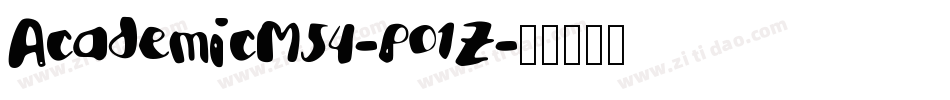 AcademicM54-po1Z字体转换