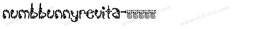NumbBunnyRevIta字体转换
