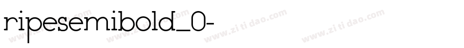 ripesemibold_0字体转换