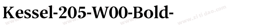 Kessel-205-W00-Bold字体转换