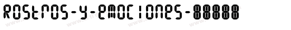 Rostros-y-emociones字体转换