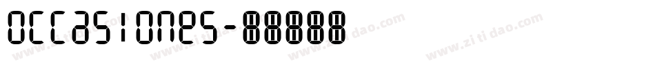 Occasiones字体转换