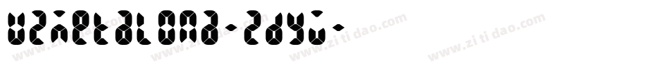 U2Metalona-2dyW字体转换