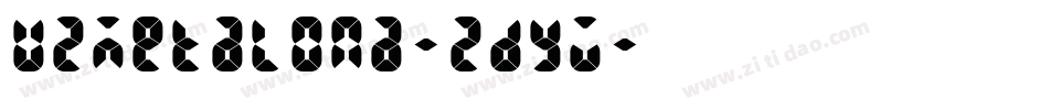U2Metalona-2dyW字体转换