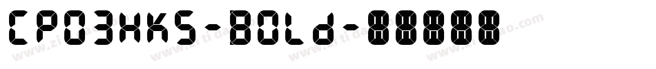 CPo3HKS-Bold字体转换