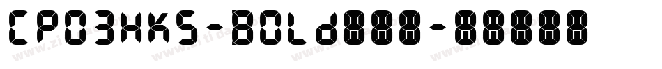 CPo3HKS-Bold转换器字体转换