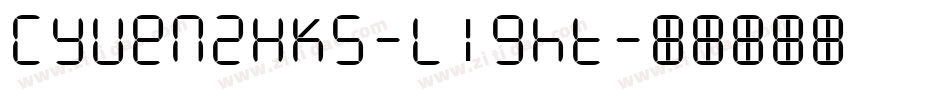 CYuen2HKS-Light字体转换