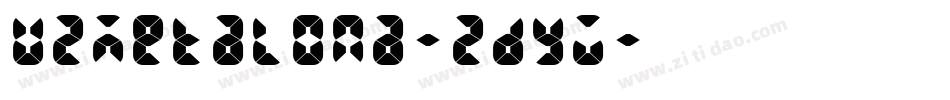 U2Metalona-2dyW字体转换