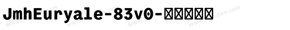 JmhEuryale-83v0字体转换