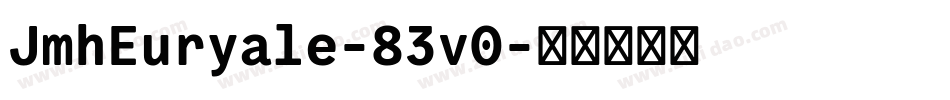JmhEuryale-83v0字体转换