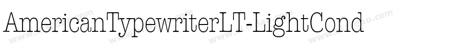 AmericanTypewriterLT-LightCond字体转换