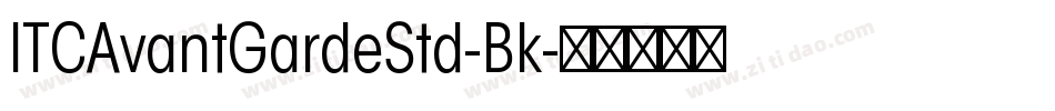ITCAvantGardeStd-Bk字体转换