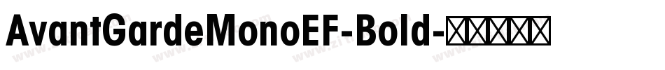 AvantGardeMonoEF-Bold字体转换