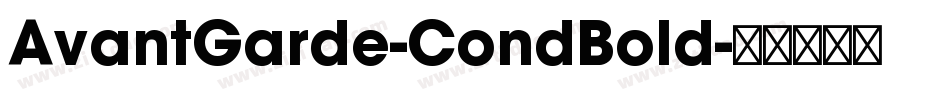 AvantGarde-CondBold字体转换