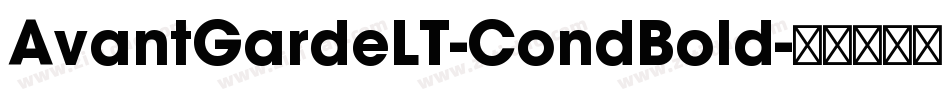 AvantGardeLT-CondBold字体转换