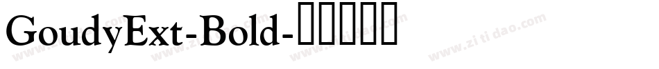 GoudyExt-Bold字体转换