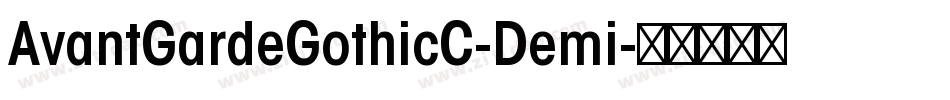 AvantGardeGothicC-Demi字体转换