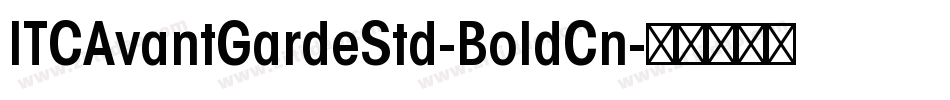 ITCAvantGardeStd-BoldCn字体转换