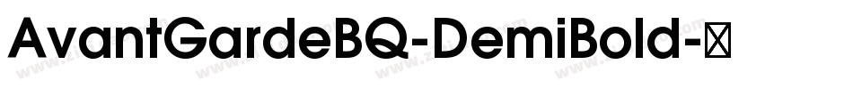 AvantGardeBQ-DemiBold字体转换