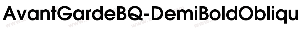 AvantGardeBQ-DemiBoldOblique字体转换