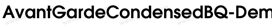 AvantGardeCondensedBQ-DemiBold字体转换